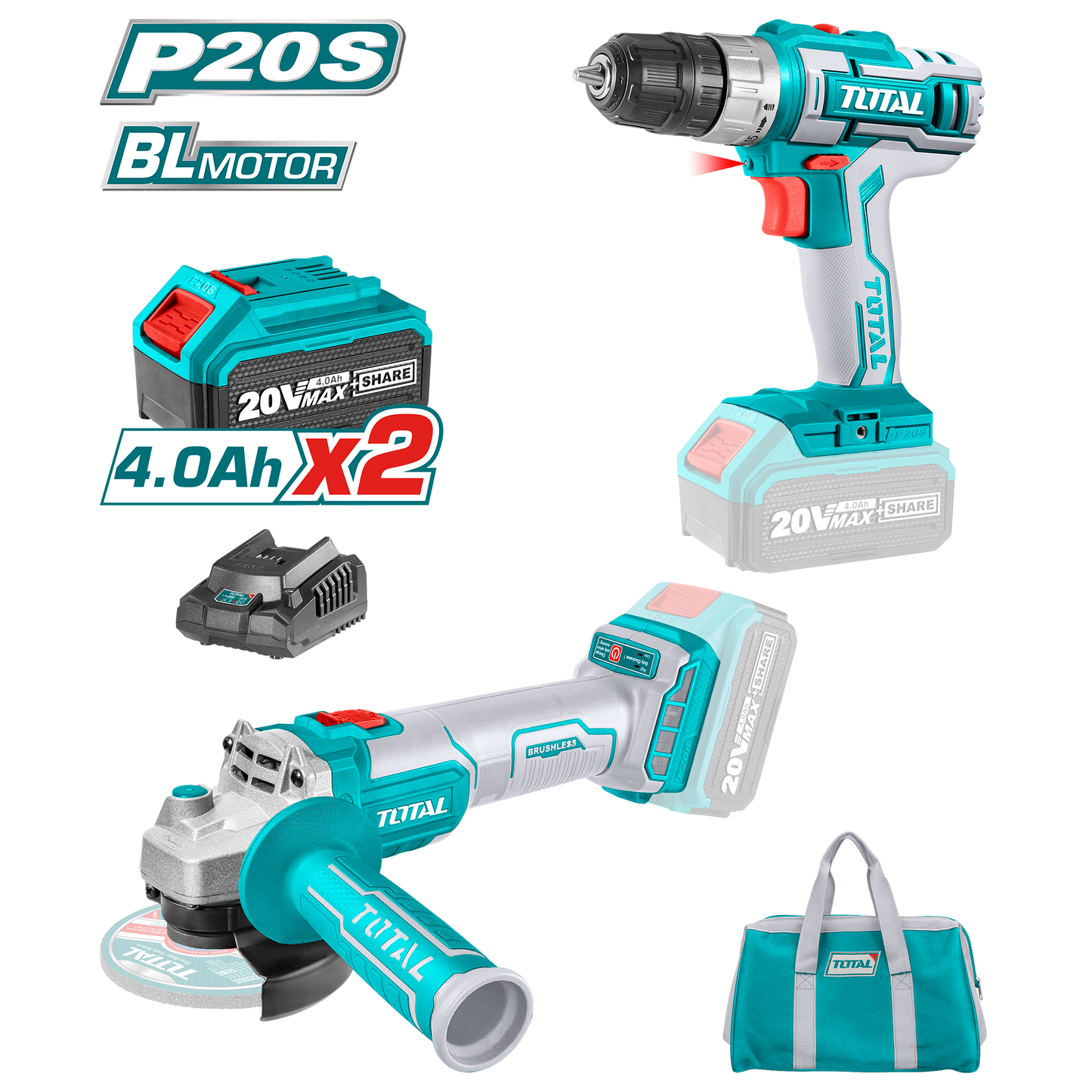 2PCS Cordless Combo Kit