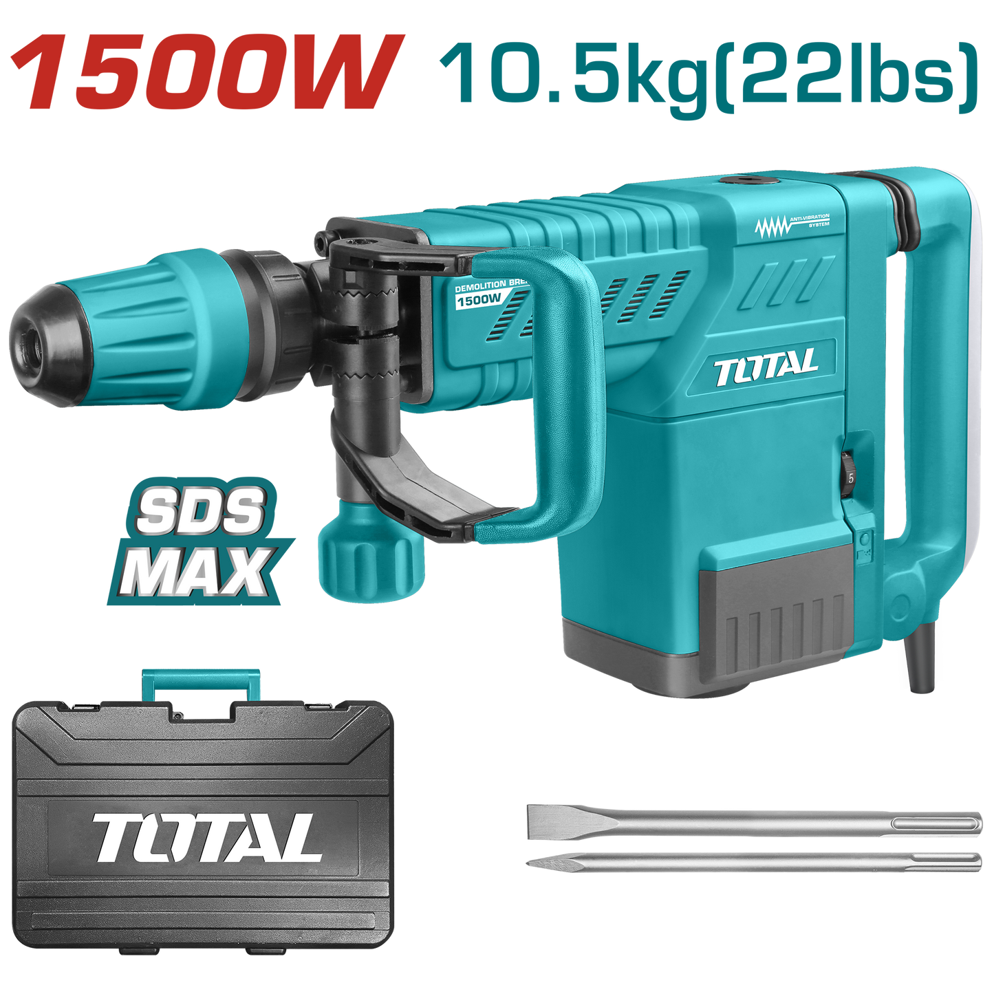 Total 1500W Angle Grinder