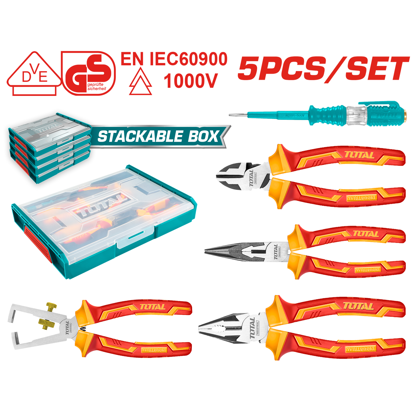 5 Pcs insulated hand tools set