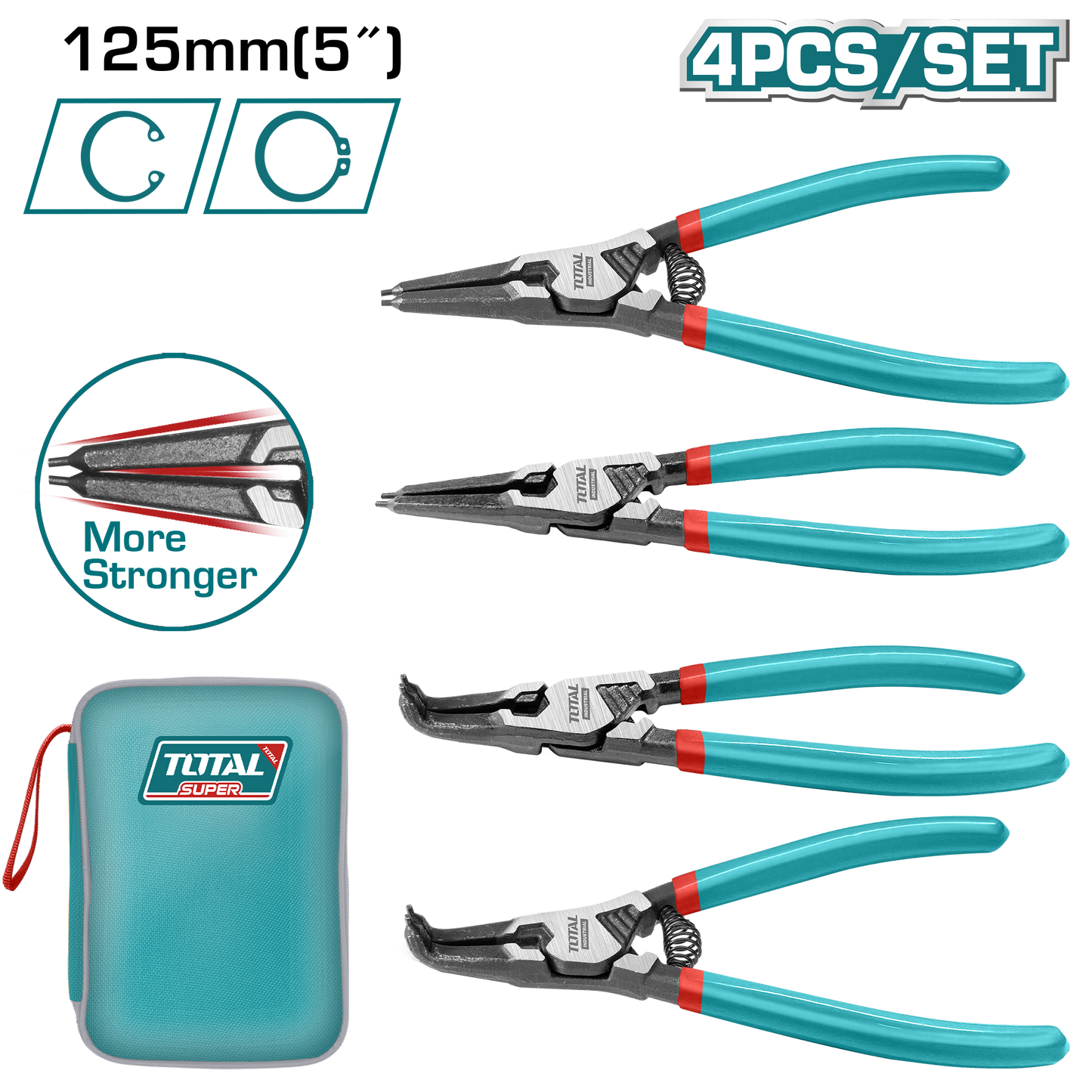 4 Pcs Circlip Pliers Set