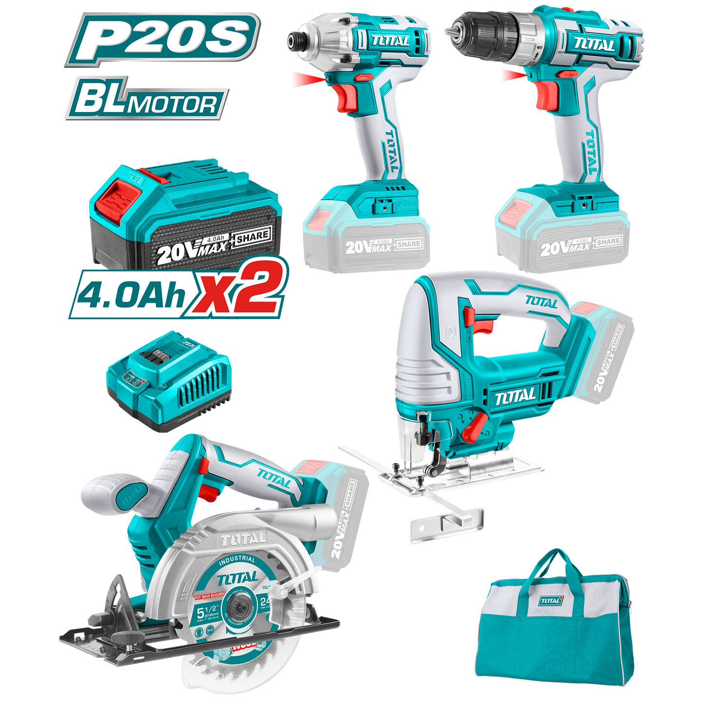 Cordless Tool Set 20V
