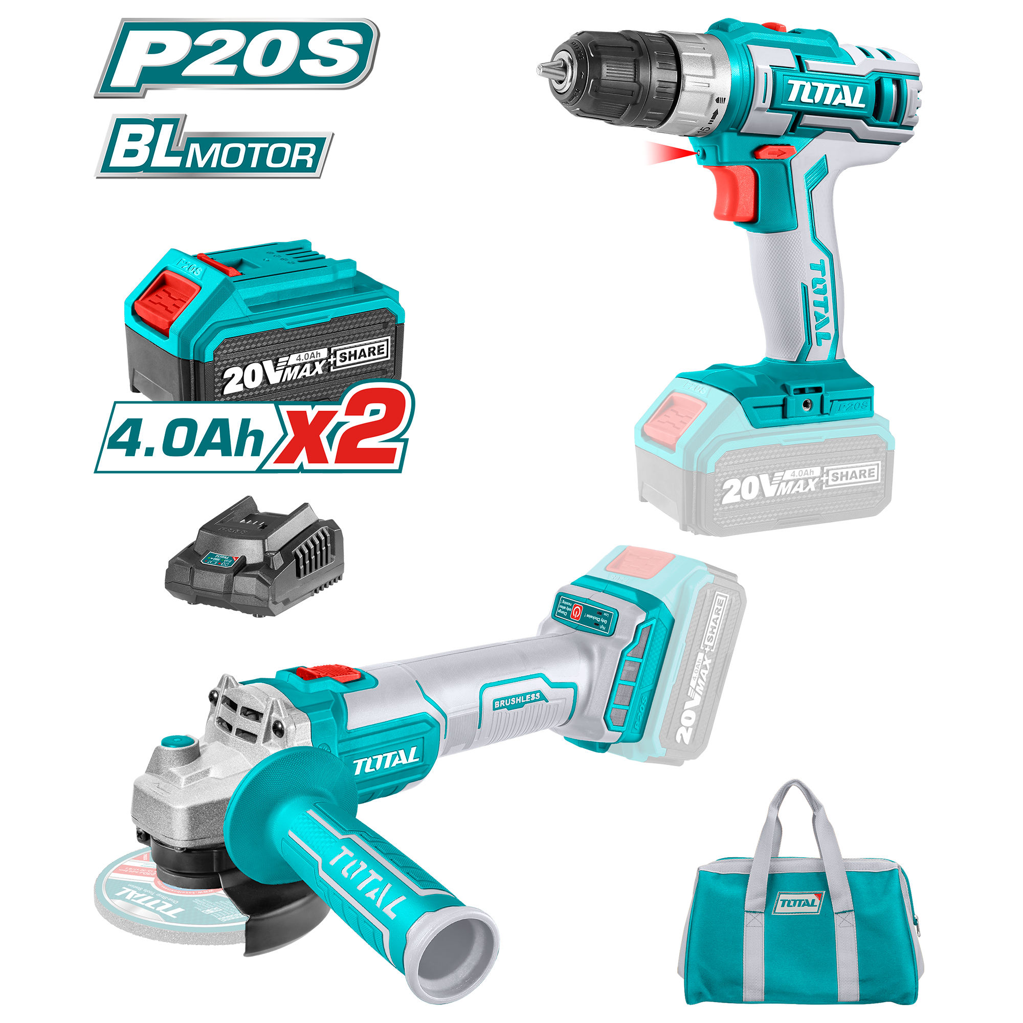 2PCS Cordless Combo Kit
