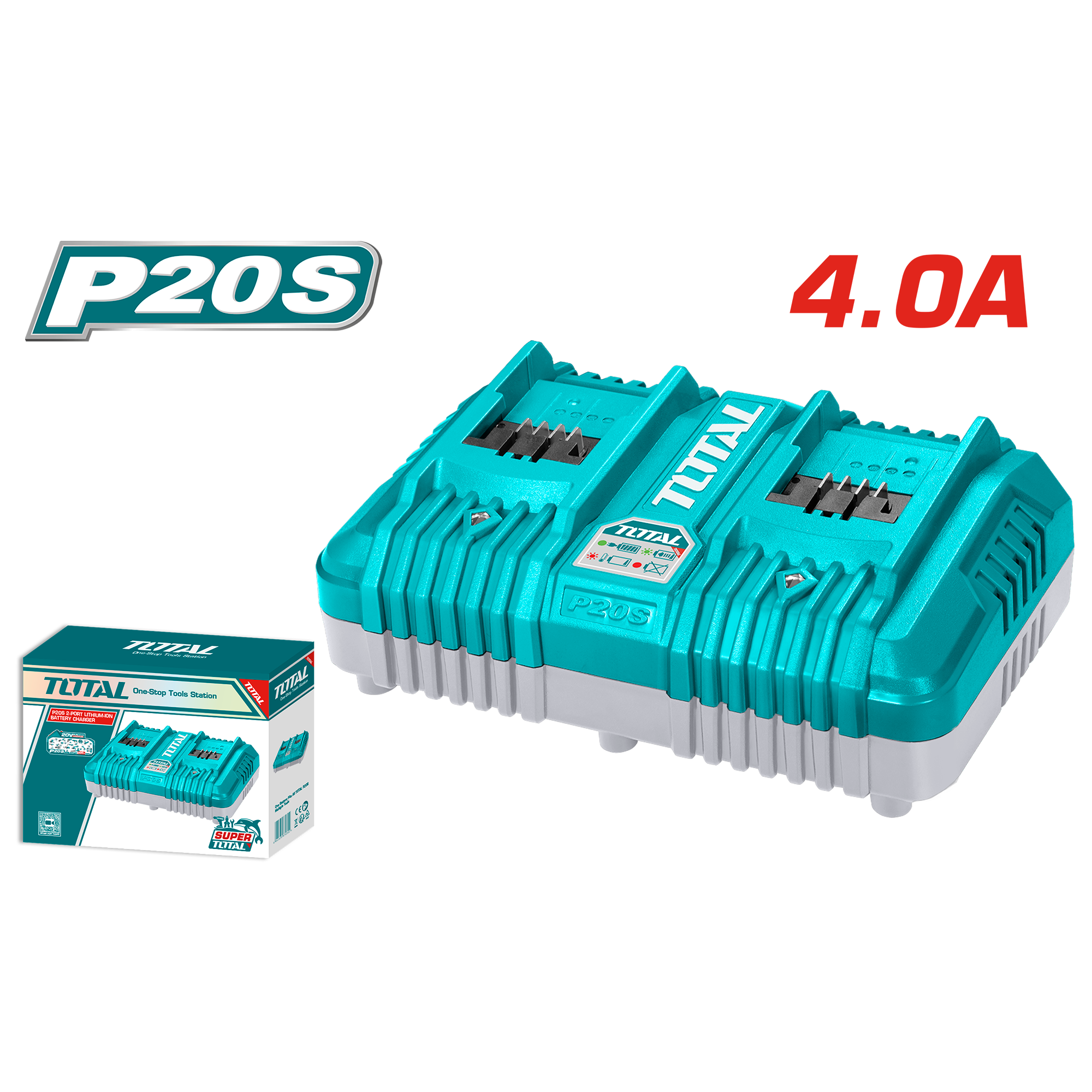 P20S Dual Port Fast Charger