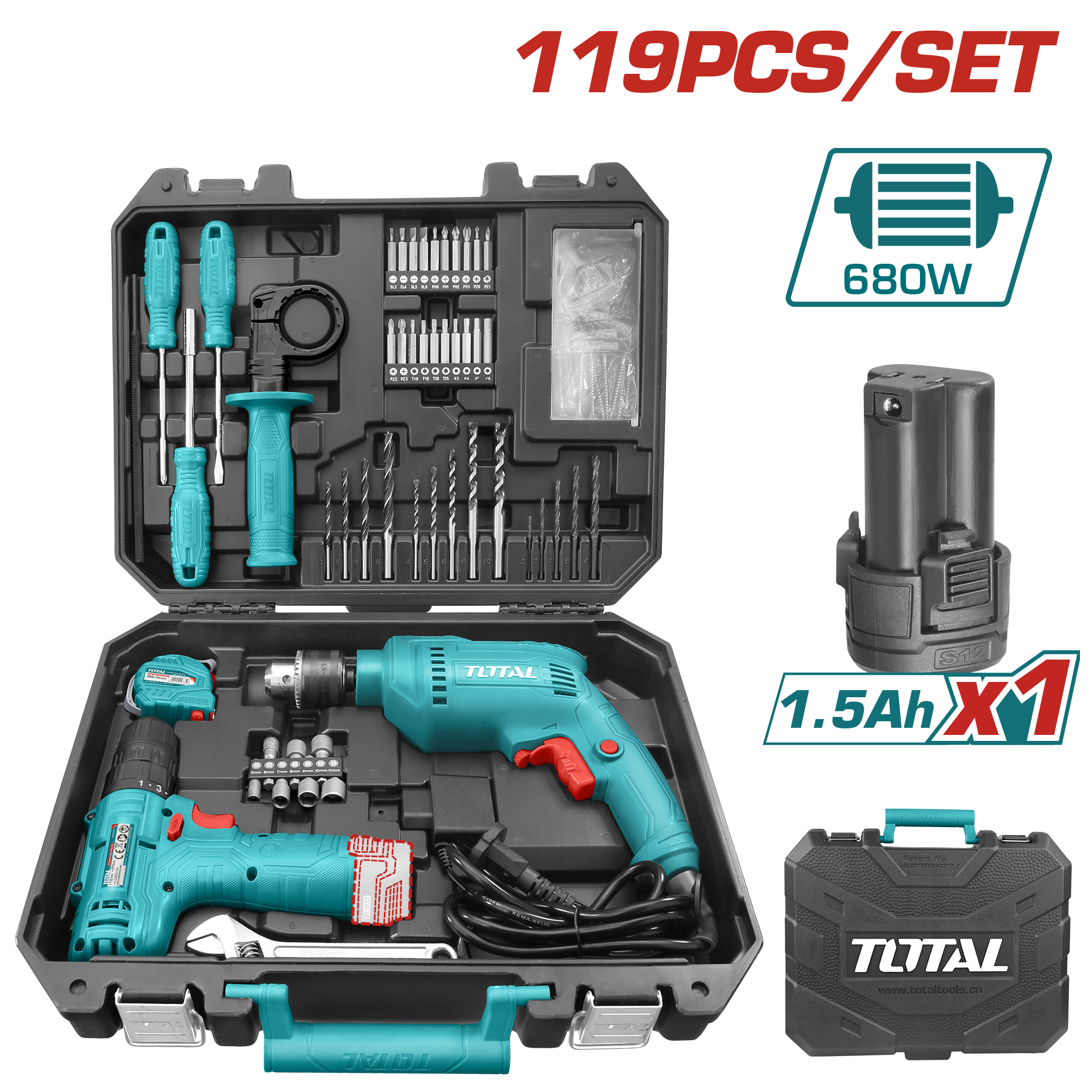 119 Pcs Tools Set