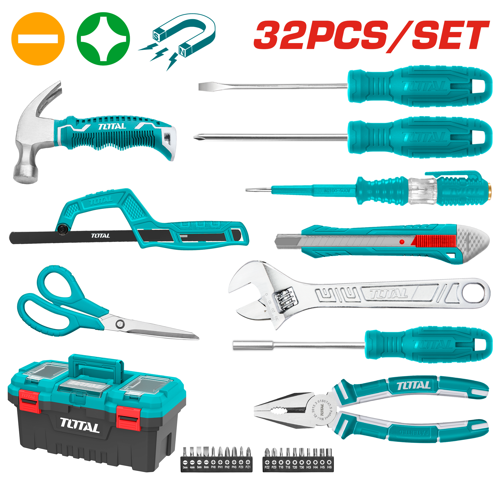 32 Pcs Handtools Set