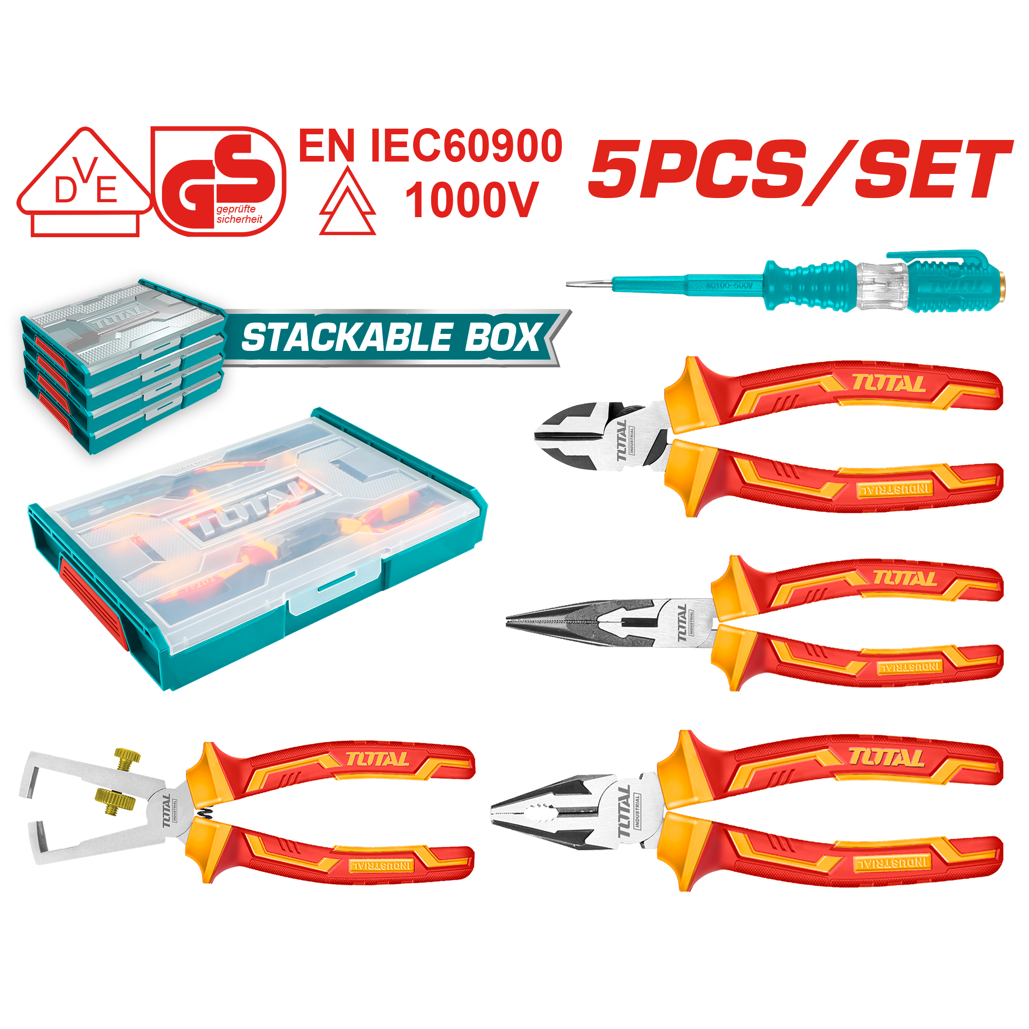 5 Pcs insulated hand tools set