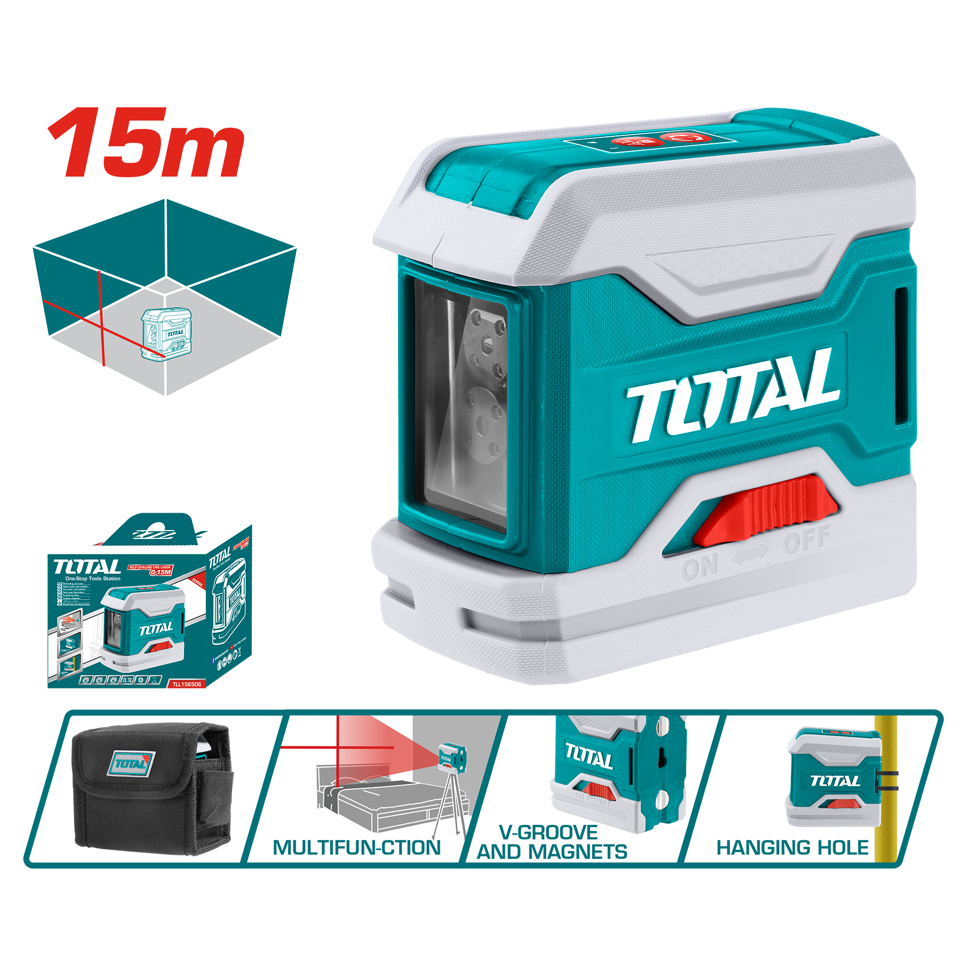 Self-leveling line laser