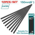Mini Hacksaw Blade 10PCS (150mm)