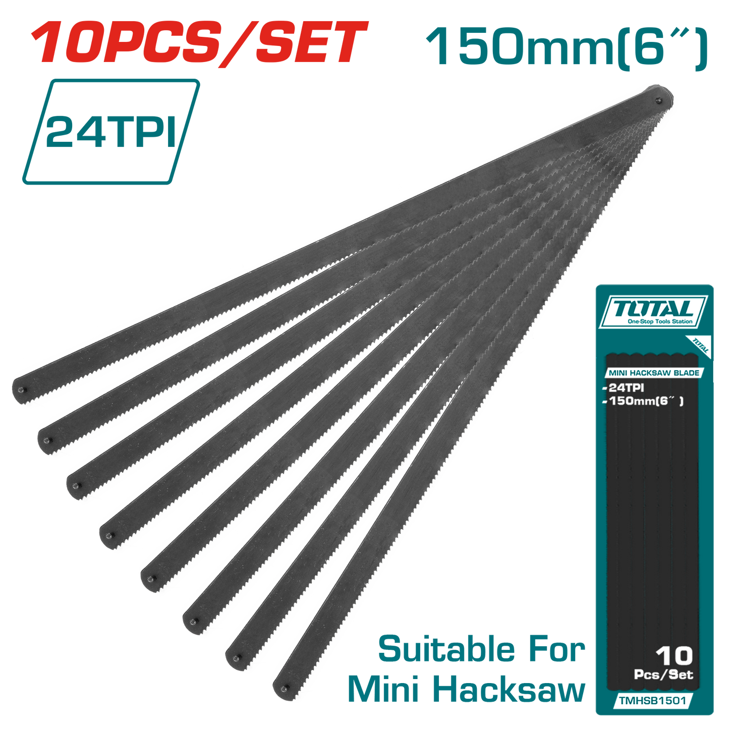 Mini Hacksaw Blade 10PCS (150mm)