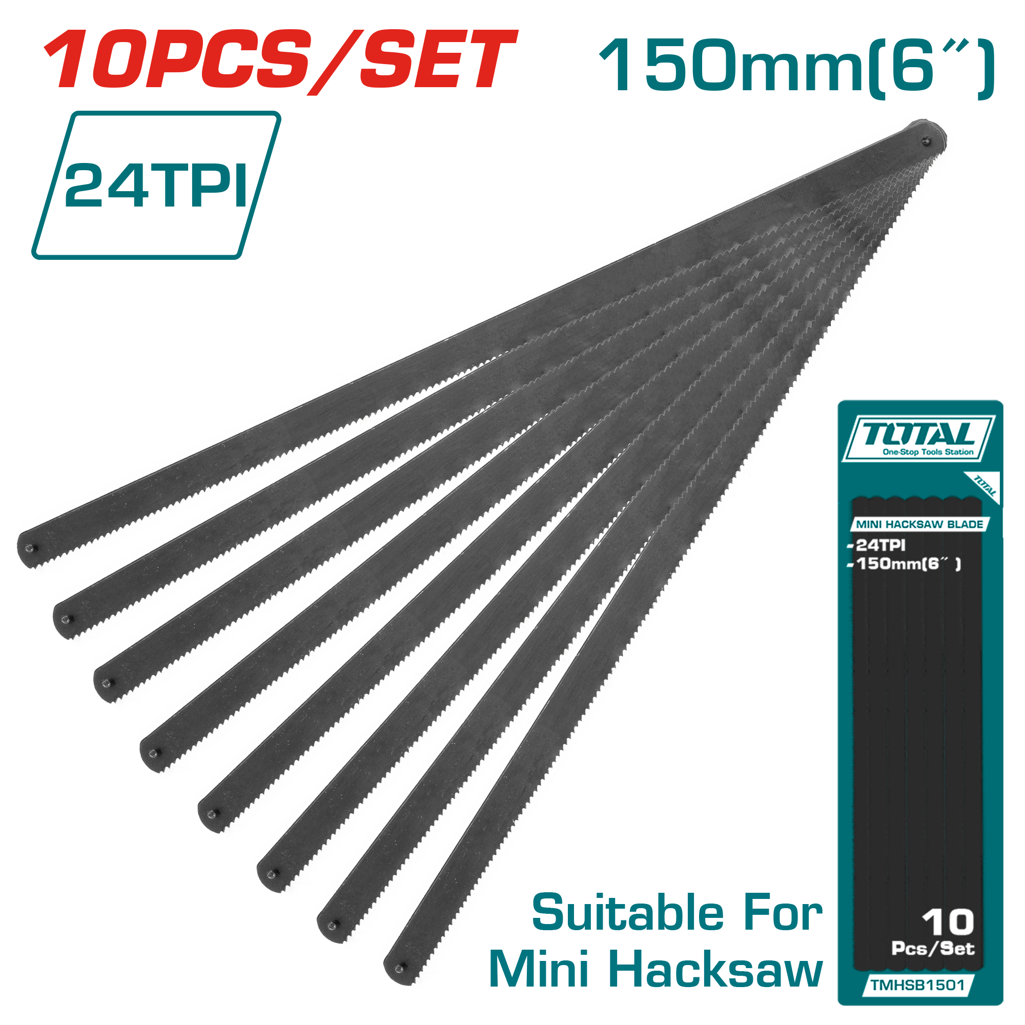 Mini Hacksaw Blade 10PCS (150mm)